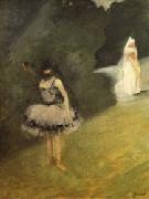 Jean-Louis Forain Dancer Standing behind a Stage Prop china oil painting reproduction